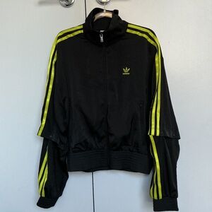 Adidas Black Satin Jacket